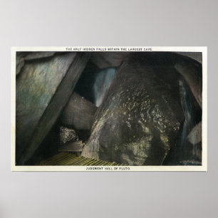 Halvan gömmde nedgångar beskådar av domen Hall Poster