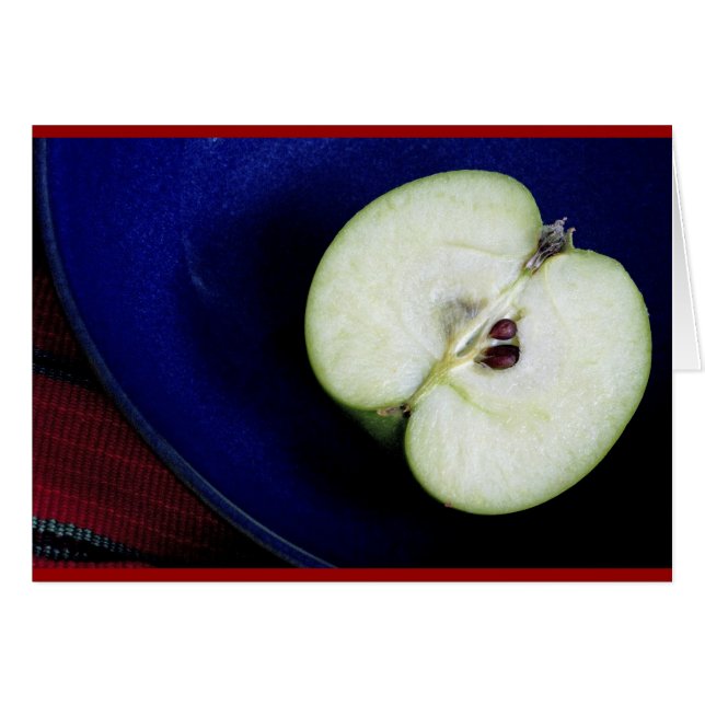 Halväpple Hälsningskort (Framsidan Horizontal)