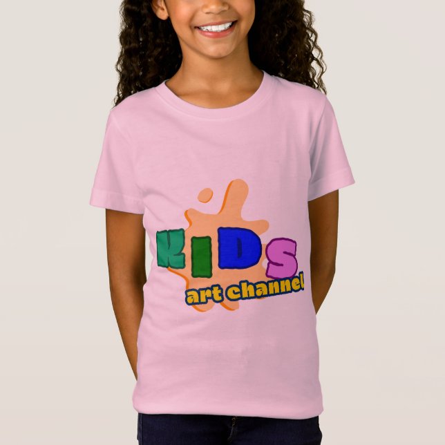 Halvärmad T-shirt med barn design (Framsida)