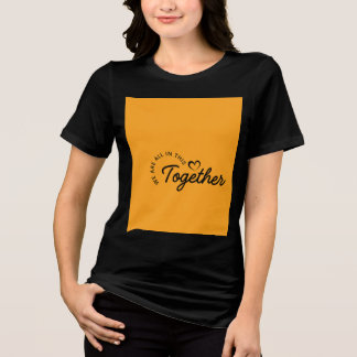 Halvärmad t-shirt med citat