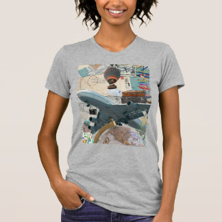 halvärmad t-shirt med vacker design