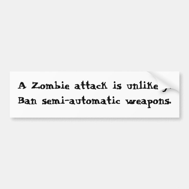 Halvautomatisk vapenbildekal för förbud bildekal (Framsidan)