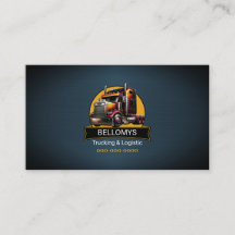 Halvblått Affärskort i Lastbil