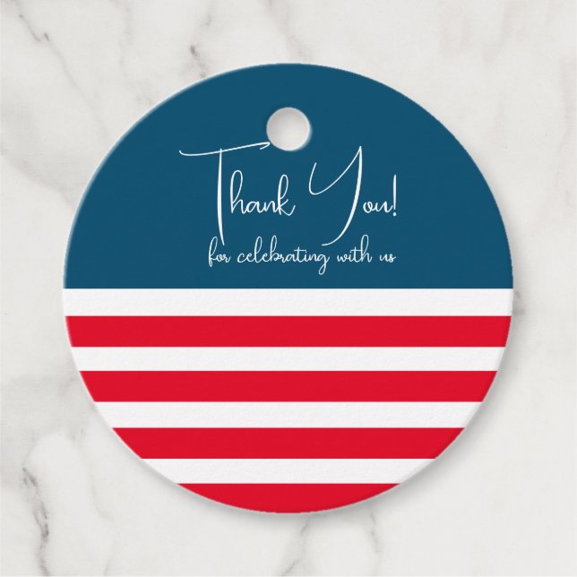 Halvblått och halvrött och vitt Rand 4: Ju Gåvor Etiketter (Framsida)