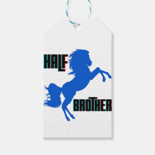 Halvbroderhäftning Presentetikett