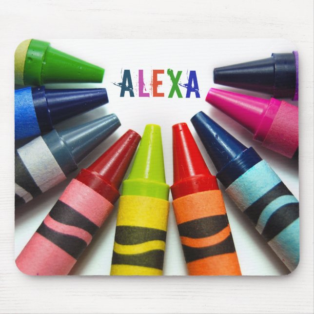 halvcirkel i kritor på vitt musmatta (Framsidan)