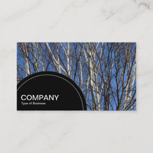 Halvcirkelpanel (punkter) - Silver Birch Visitkort