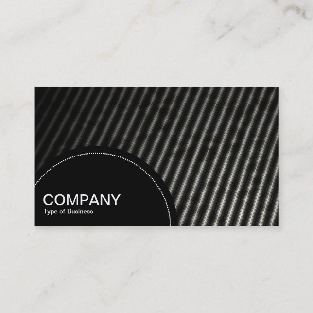 Halvcirkelpaneler (punkter) - Tak i den tvärvändig Visitkort (Framsida)