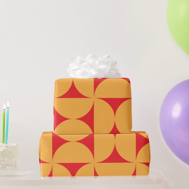 Halvcirklar i mitten av århundradet Mönster på Ora Presentpapper (Festgåvor)