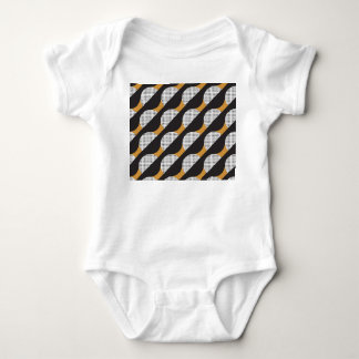Halvcirklar och prickar, geometriskt mönster. t shirt