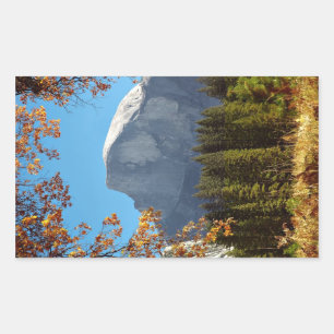 Halvdaglig i höst - Yosemite nationalpark Rektangulärt Klistermärke
