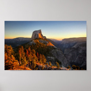 Halvdaglig solnedgång - Yosemite Poster