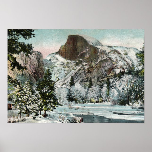 Halvdaglig, Yosemite i vinter Poster (Framsidan)