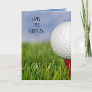 Halvdagshundsgolf boll kort