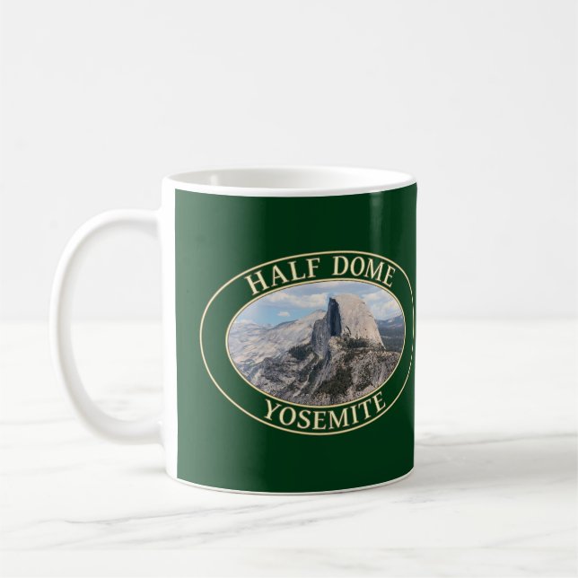 Halvdagsmat i Yosemite National Park i Kalifornien Kaffemugg (Vänster)