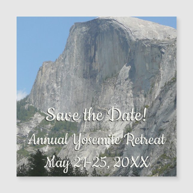 Halvdam från sidan i Yosemite nationalpark (Framsida)