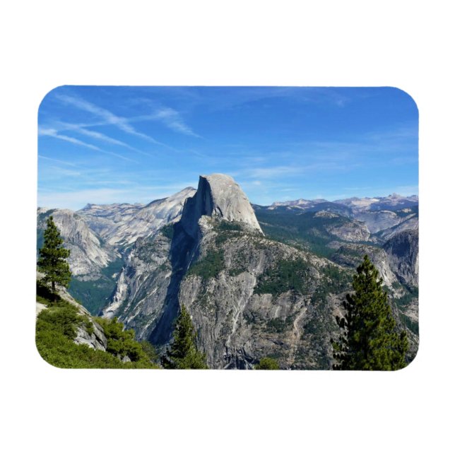 Halvdom från Glacier Point, Yosemite, CA Magnet (Horisontell)