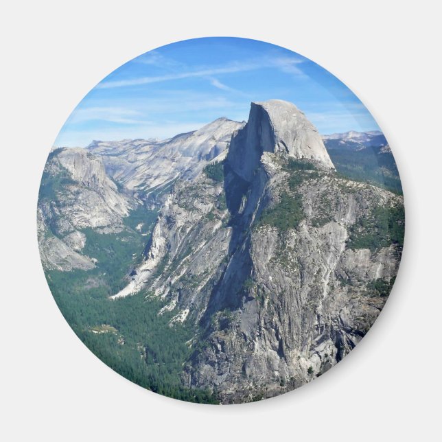 Halvdom från Glacier Point, Yosemite, CA Magnet (Framsidan)