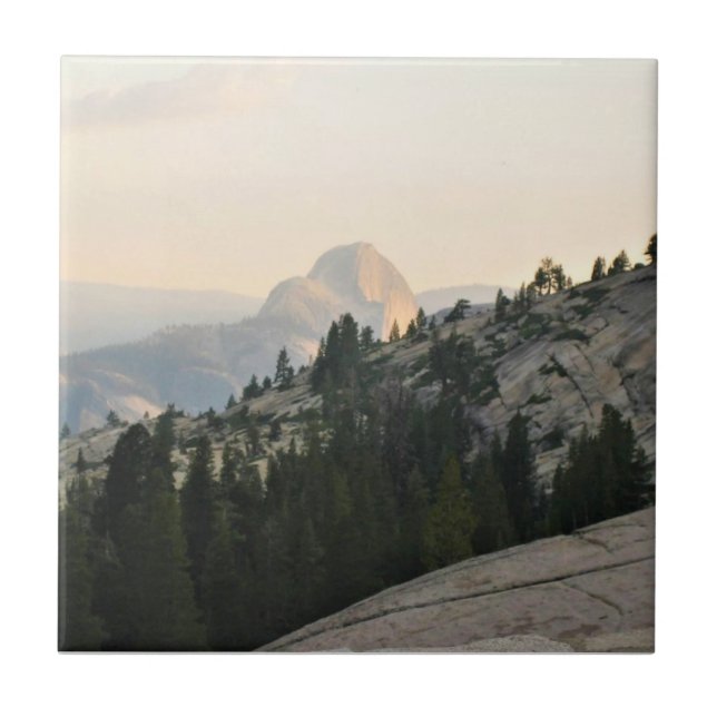Halvdomän från Olmstead Point, Yosemite, CA Kakelplatta (Framsidan)