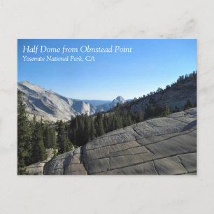 Halvdomän från Olmstead Point, Yosemite, CA Vykort