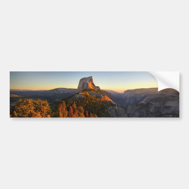 Halvdomän vid solnedgång - Yosemite Bildekal (Framsidan)