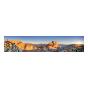 Halvdomssunset från Mt Watkins - Yosemite Fototryck