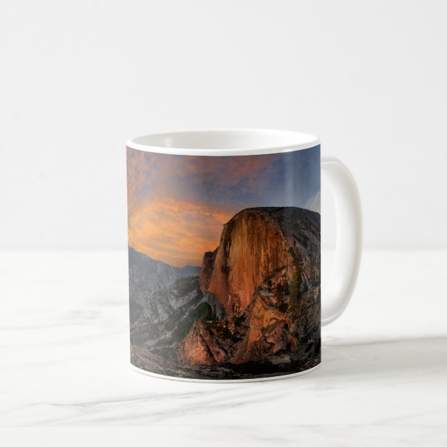 Halvdomunsolnedgång - yosemit kaffemugg (Framsida höger)
