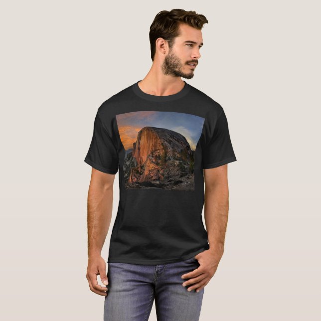 Halvdomunsolnedgång - yosemit tee shirt (Hel framsida)