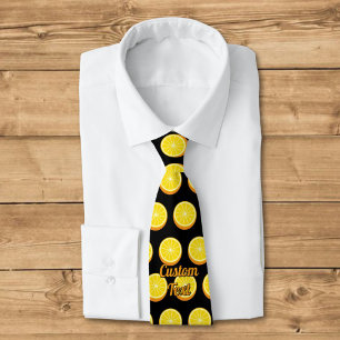 Halve Orange Mönster Slips
