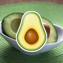 Halved Avocado Klistermärken