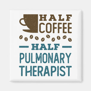 Halverad kaffehaltig lungterapi magnet