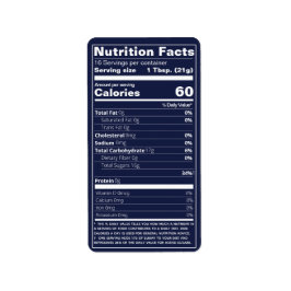 Halveringstift Honung Nutrition har Mörk blått föd Adressetikett