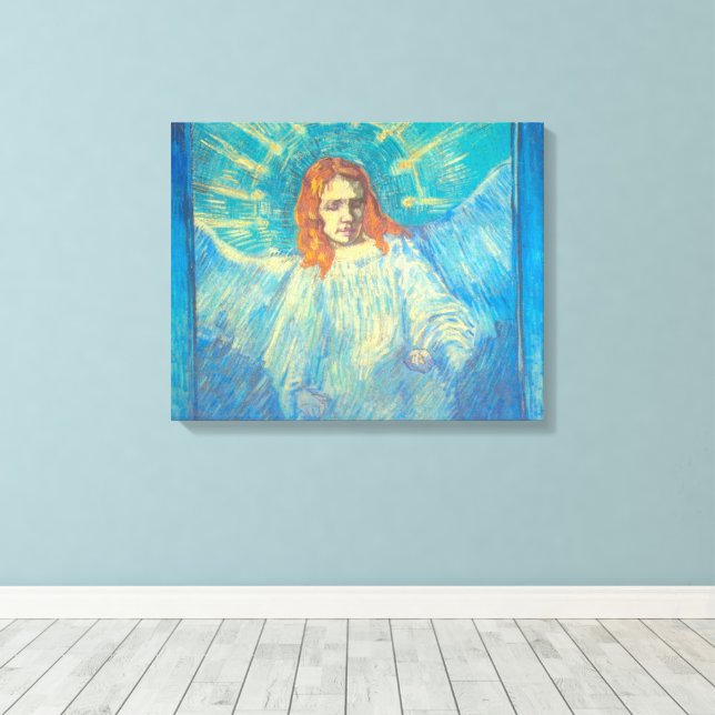 Halvfigur av en ängel av Vincent van Gogh Canvastryck (Insitu (trägolv))