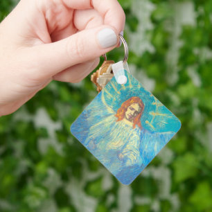 Halvfigur av en ängel av Vincent van Gogh Nyckelring