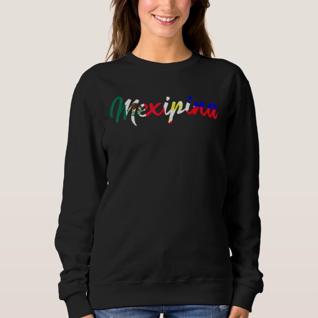 Halvfilippino, halv mexikansk mexikanska t shirt (Framsida)