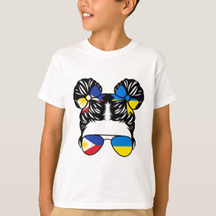 Halvfilippinsk Halvukrainska Flicka Filippinerna B T Shirt