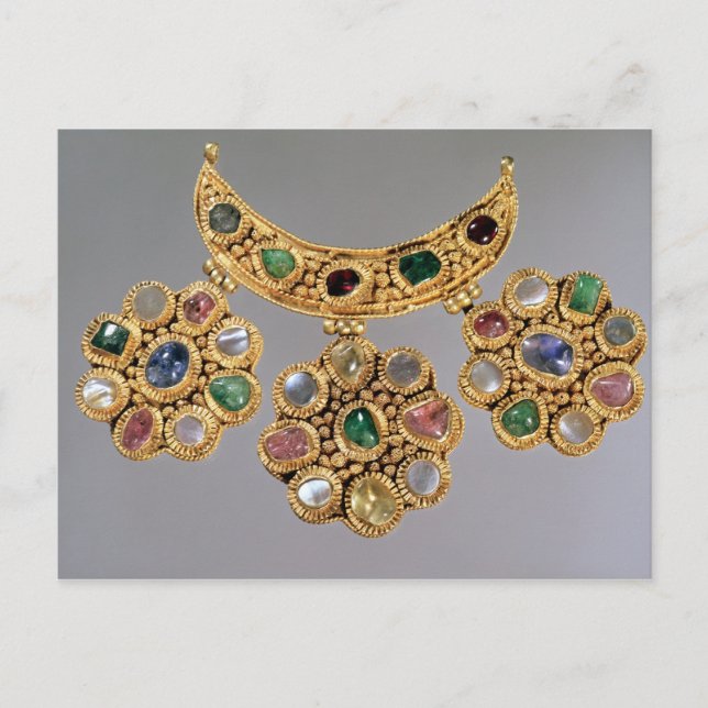 Halvformat halsband med ändpunkter vykort (Framsida)