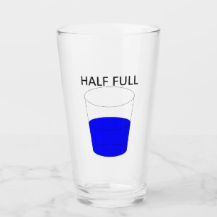 Halvfullt exponeringsglas glaskopp