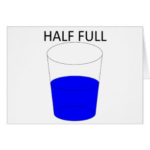 Halvfullt exponeringsglas hälsningskort