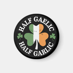 Halvgaeliska halvvitlök Irish Italian St. Patricks Magnet