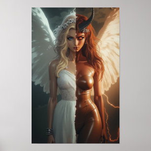 Halvgel halv Demon Poster