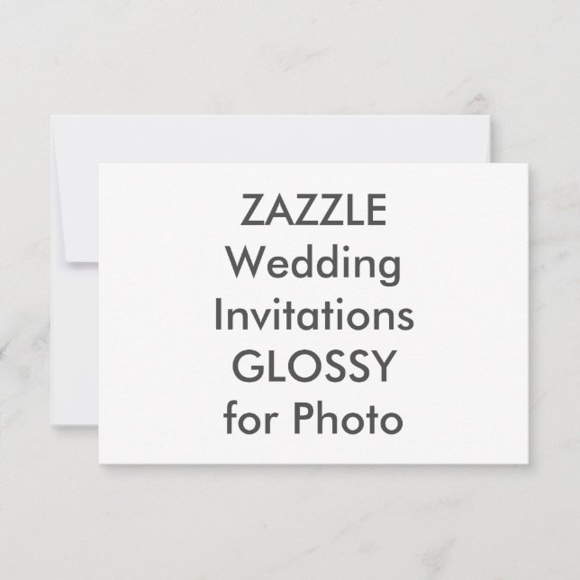 HALVGLANS 5” x 3,5" Bröllopsinbjudningar Inbjudningar (Framsida)