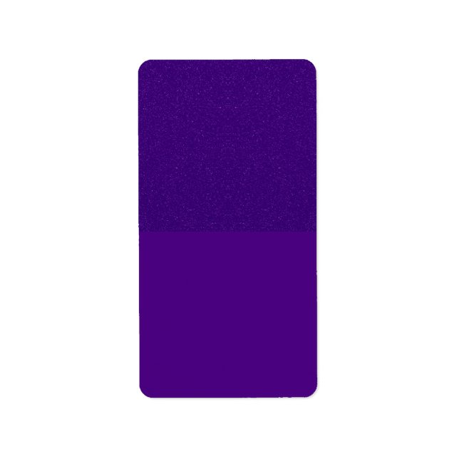 HalvGlitter översta Lilan Returetiketter Adressetikett (Framsidan)