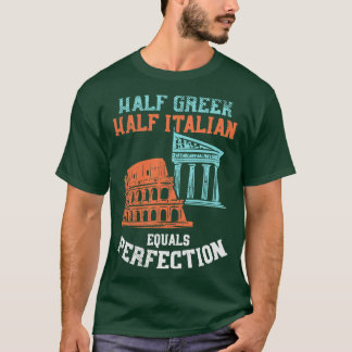 Halvgrekiska halvitalienska t shirt