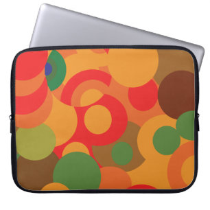 Halvhundraåriga färglösa retro mönster laptop fodral
