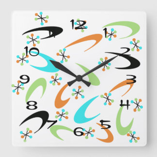 Halvhundradels atomklocka fyrkantig klocka