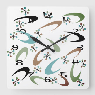 Halvhundradels atomklocka fyrkantig klocka