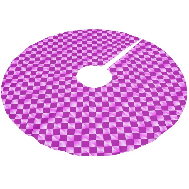 Halvhundradels platinameterdiamanter - violett och julgransmatta borstad polyester (Vinklad)