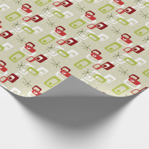 Halvhundradets Papprare tiki Atomic Wrapping Presentpapper