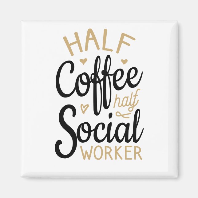 Halvkaffearbetare i Social Magnet (Framsidan)